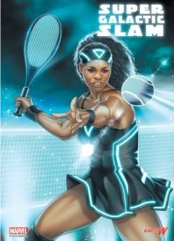 der-arch1tect:  Brilliant artwork of Serena Williams by marvel