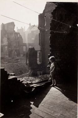 poboh:  Boy in ruins, Germany, 1947,  David “Chim” Seymour.