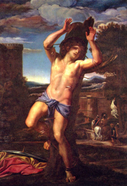 cordisartis:  Saint Sebastian c.1627   Domenichino   