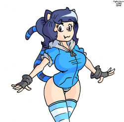Kira, my newest Catgirl OC I made a little while ago when I hit