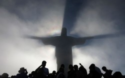 Standing in His shadow (Christ the Redeemer statue, Corcovado