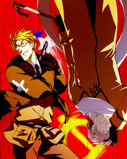 fuck-yeah-hetalia-art:   cold war Pixiv ID: 7696661Member: blue