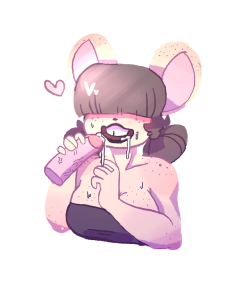 smutberryjams:Quick doodle of a friend of a friends oc because