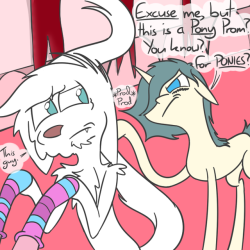 ask-a-colt-and-his-fox: At the Prom, Part 5 Ft @ask-dew-the-dustmaker‘s