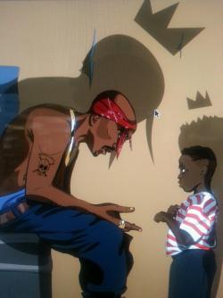 suliforshort:  When Pac met Kendrick. Amazing art by hamedhazel