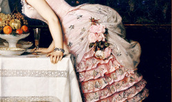 4shotsofvodka:    Auguste Toulmouche  - The kiss (detail) 