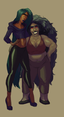platinumhell:unfinished demon gfs with their hands on their hips