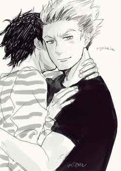 no2ng:  bokuto ‘i will get some tonight’ smug face 