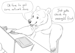 bearlyfunctioning:   Comic #95: Time well spent - Patreon -