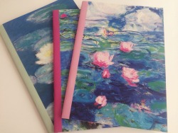 malaibu:  Monnet Water Lillies notebooks   Things I need in my