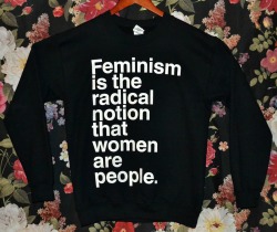  Wicked Clothes is proud to present our latest sweater: Feminism