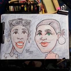 Doing caricatures at Dairy Delight! #art #artstix #drawing #caricatures