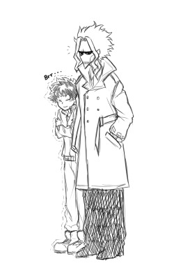 athanatosora:  Sickly dad keeping his kids warm during the winter.