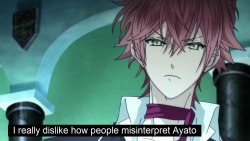 I really dislike how people misinterpret Ayato. He is really