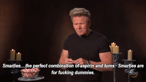 morganagod:  theforkedtongueprophet:  divinitycas:  The best fucking thing I’ve ever seen  Gordon Ramsey has settled the candy corn debate once and for all.   candy corn is fucking amazing I don’t care what anyone says. I buy that shit for myself
