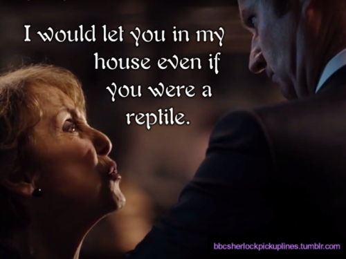 The best of Mrs. Hudson pick-up lines, based on number of notes.