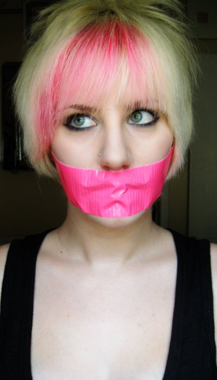 stacykdid:  To commemorate Breast Cancer Awareness Month, pink gags all around. 