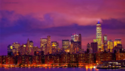  TP WTC at cloudy sunset twilight NYC  				Inga’s Angle