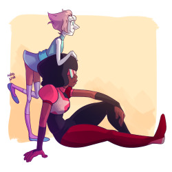 deloonoo:  Pearl and Garnet <3 