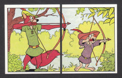 cartooncanine:Panini of Italy Robin Hood stickers from 1984