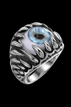 sneakysnorkel:  Fashion Adjustable Rings. Retro Devil’s Eye