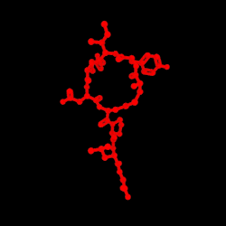 quitemystery:  coolsciencegifs:  Oxytocin molecule GIF by http://moleculestore.com