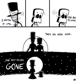 freakingunderscore:  This is a sad mini comic I did for an amino