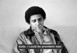 sheneverdidgetherwings:preposition:  Barack Obama as a freshman