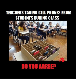 Instead of the province of Ontario banning cellphones in the