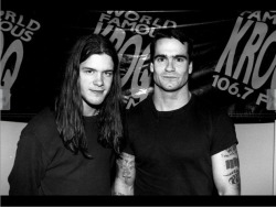 musicianandmusician:  Shannon Hoon and Henry Rollins (1993)