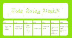 jadeharleyweek:  hey dudes!!!! Jade Week is here!!! I’m not