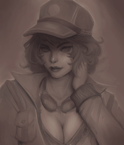 magnohusein:  quick painting of Cindy Aurum from FF XV!!