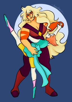 sanrosart: Jaspearl | Dance or fuse lmao I wish this ship would