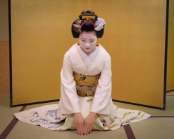 geisha-kai:  June 2017: maiko Toshisumi with pre-sakkou yakko