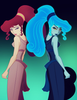 itsjosepeacock:  Meg and Meg as Goddess of The Underworld 