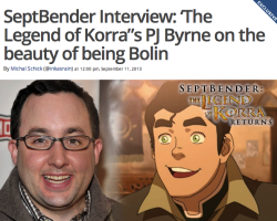 hypable:  In honor of SeptBender, PJ Byrne chatted with Hypable