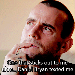 thebryandanielson: CM Punk on the night he announced he signed