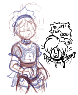   realguyfieri said:  Mephiles. Alternatively: maid robots. 