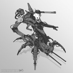 mechaddiction:  practicebot 016 by gregorKari on deviantART #mecha