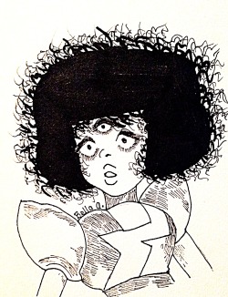 bella-aubrie:  I love drawing Garnet with insane curls! It’s