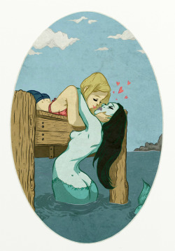 phosphorescentt:  I like the idea that mermaids lure men to their