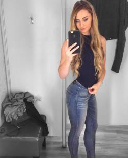 Submit your own changing room pictures now! Tight jeans via /r/ChangingRooms