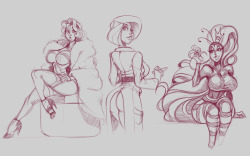 taboolicious: another few request sketches :) 40′s Vanessa