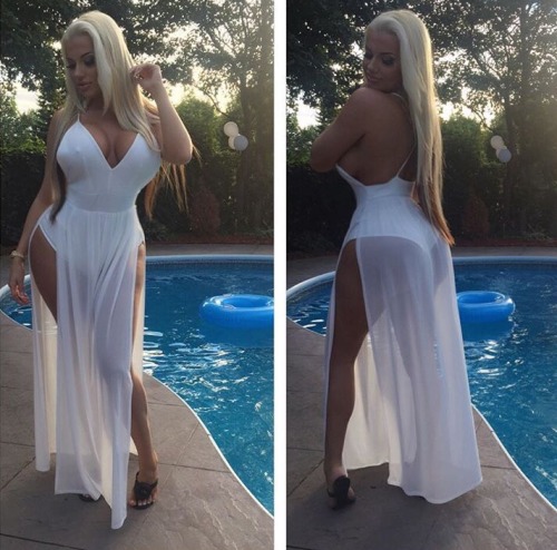 candyhousebimbos:wow i don’t like fake body but her dress on the 8th pic is wowxxsixte