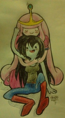 kei111ladyofwar:  Bubbline sketch - my sweet girl 