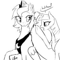 lunadoodle:  Decided to try drawing Luna’s short-do from the