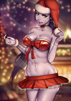 simzart:  #Christmas #Widowmaker from #OverwatchThis one was