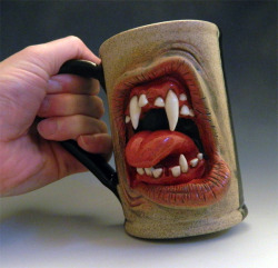 welcome-foolishmortals:  These monstrous stoneware mugs are the