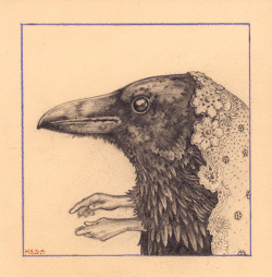 monsterism:  Avian 5 - El Cuervo en una Mantilla. This one just