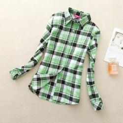 lovelymojobrand:  All New Women’s Plaid Shirts!GREEN / RED